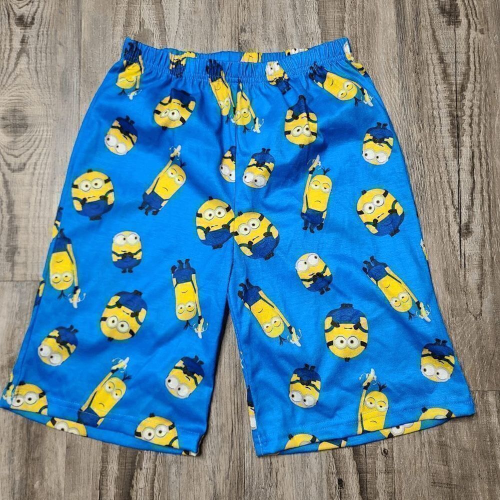 Boys Minions Despicable Me PJ Bottoms Shorts Medium NEW NWT